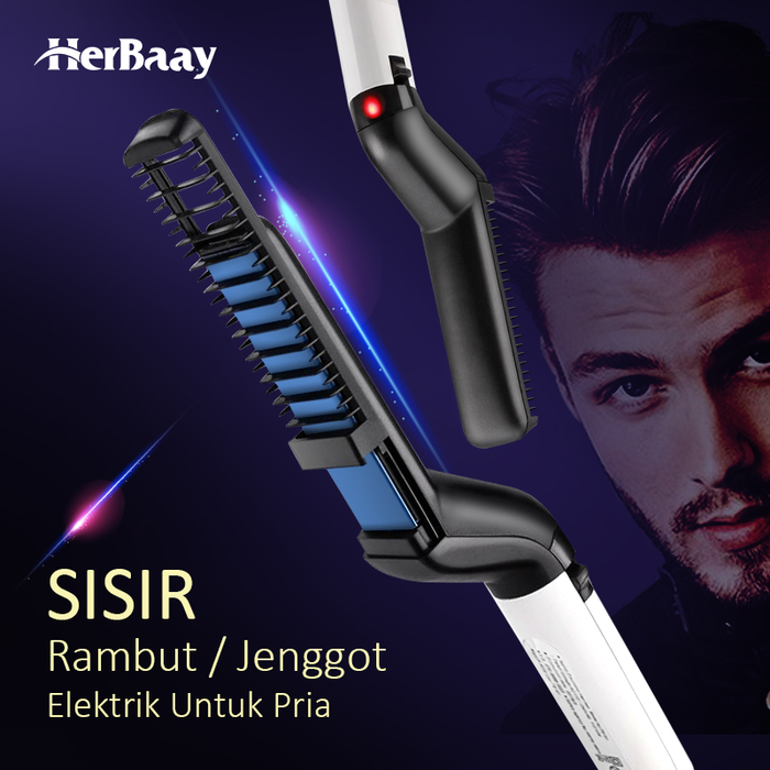  Catok  Sisir Rambut  Pria  Elektrik Pelurus Rambut  Styler 